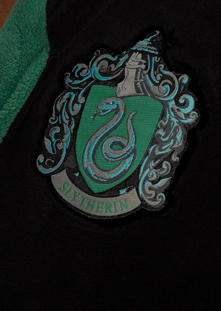 Harry Potter Slytherin/Zwadderich Fleece Badjas - One size - afbeelding 3 van 4