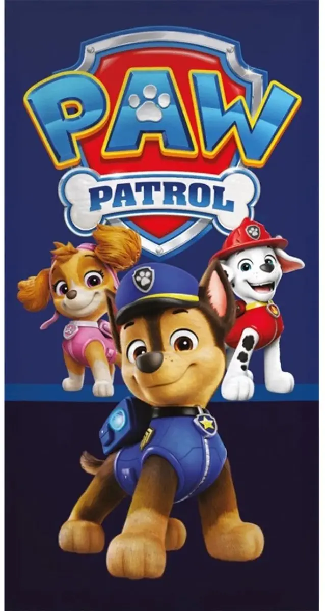PAW Patrol Strandlaken 140x70cm - Blauw - afbeelding 3 van 4