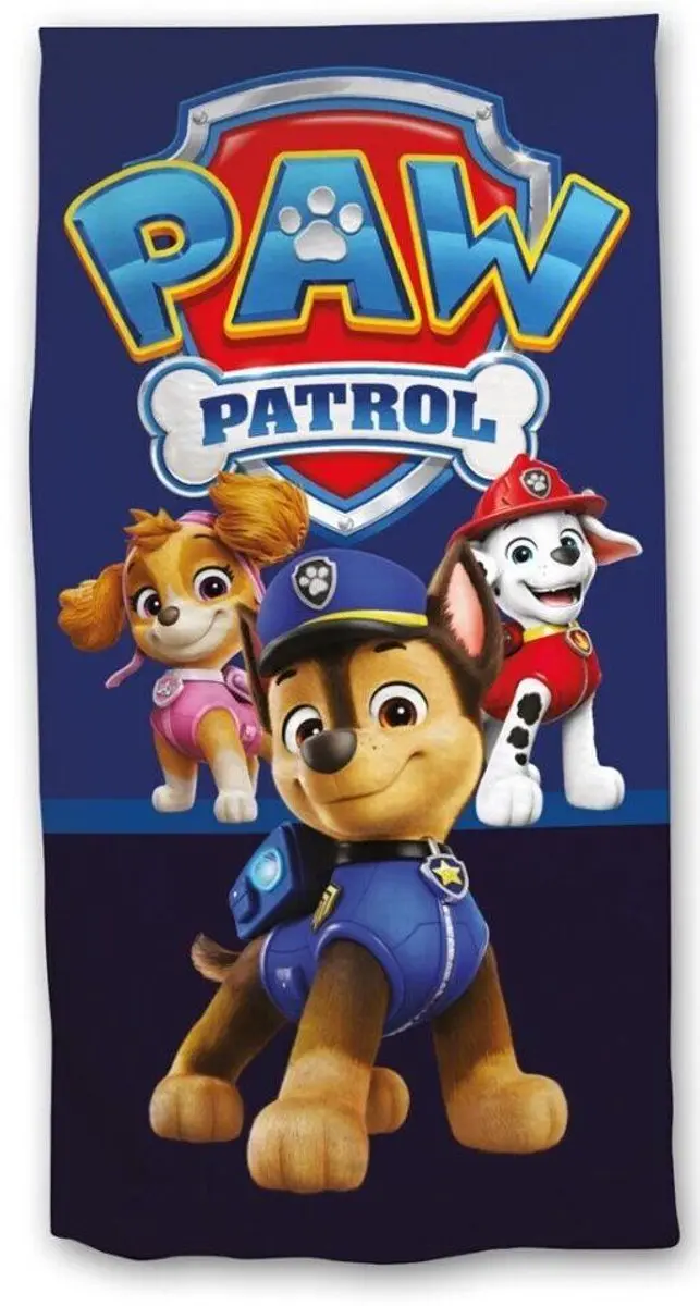 PAW Patrol Strandlaken 140x70cm - Blauw - afbeelding 4 van 4
