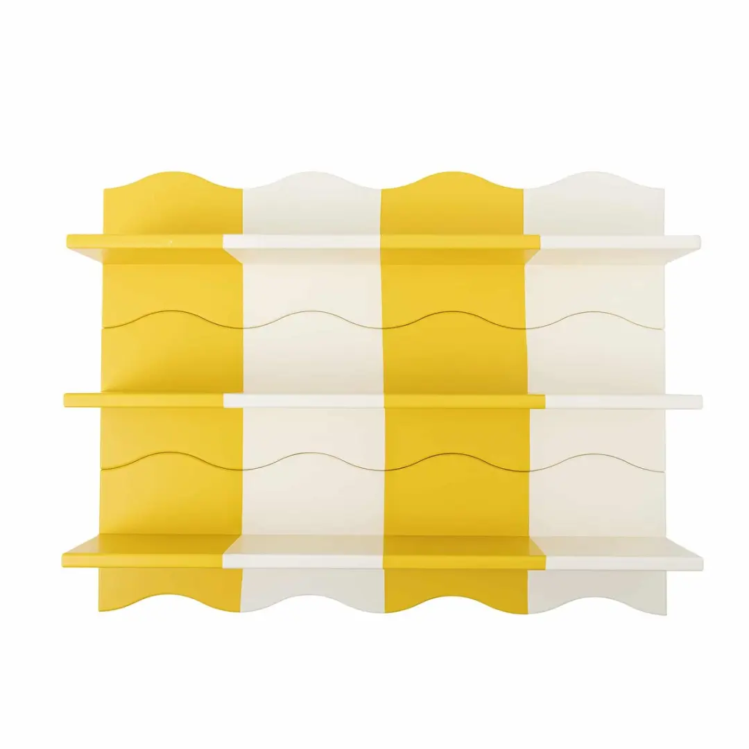 Bloomingville Bubbi Wandplank Geel - afbeelding 6 van 6