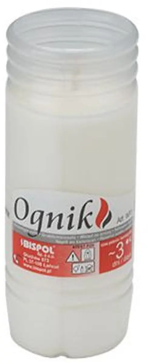 Cosy & Trendy Ct Refill Kaars Grafkaars Wit 3dagen
