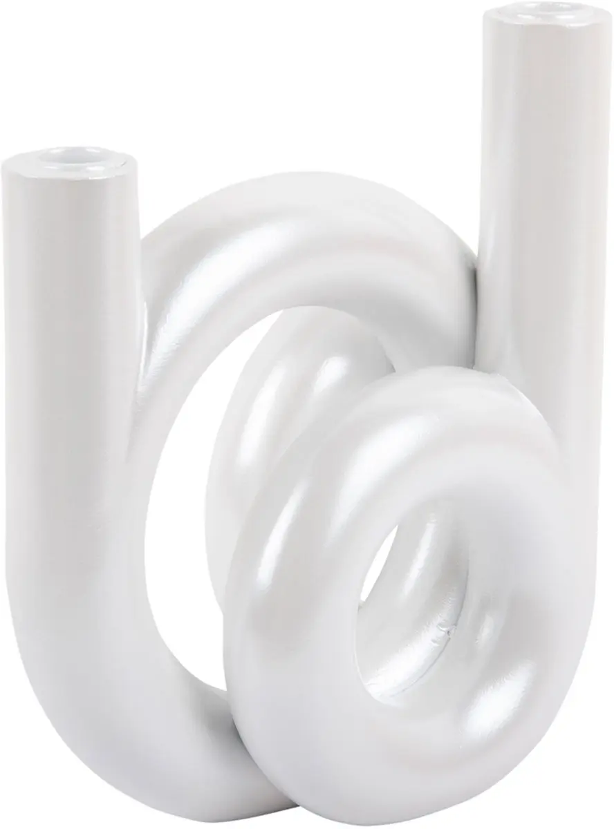 Present Time Kandelaar Rings Medium - Wit - afbeelding 4 van 4