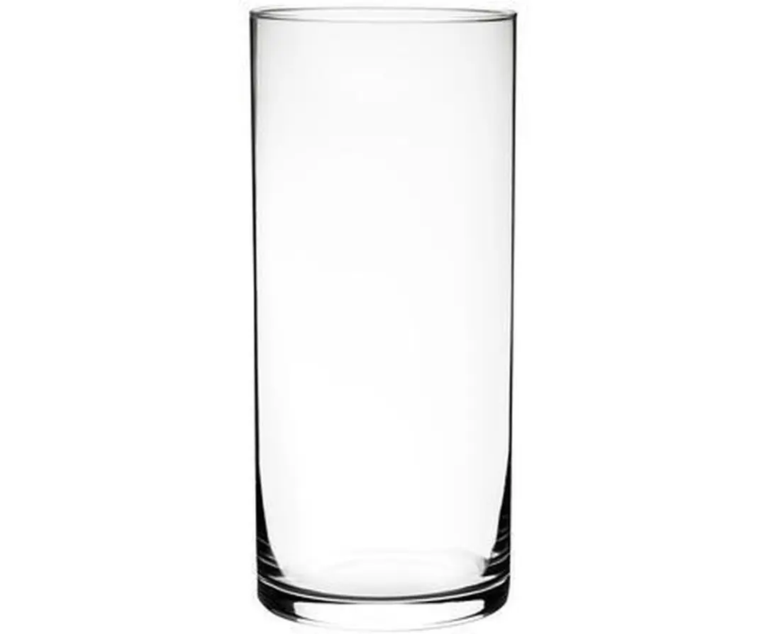 Glazen vaas cilindervormig 25cm of windlicht cadeauset