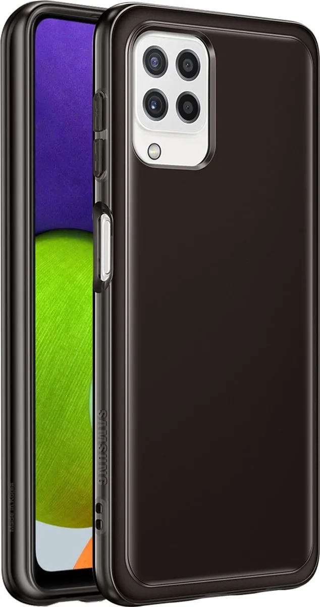 Samsung Soft Clear Hoesje Galaxy A22 4G - Zwart