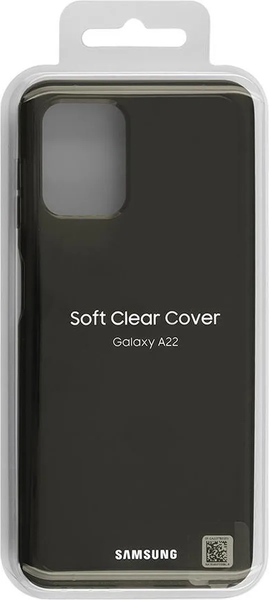 Samsung Soft Clear Hoesje Galaxy A22 4G - Zwart - afbeelding 6 van 6
