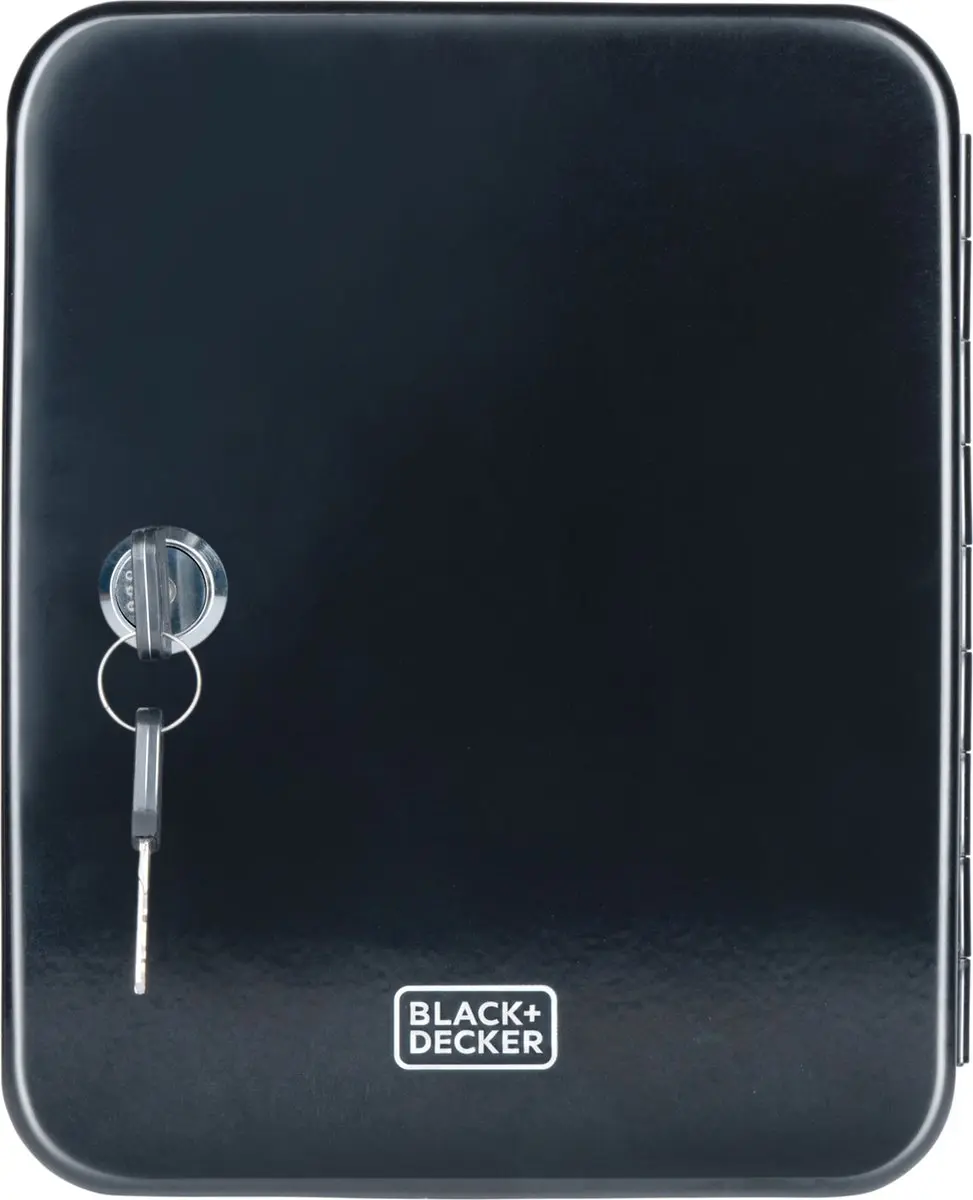 BLACK+DECKER Sleutelkastje 20 Haakjes - 16x20cm - Zwart - afbeelding 6 van 6