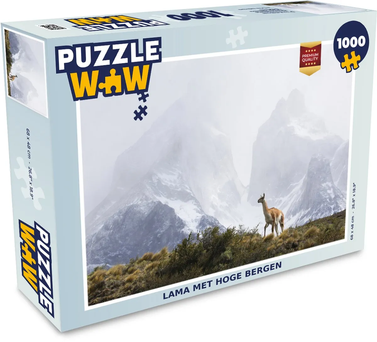 PuzzleWow Sneeuw Bergen Legpuzzel 1000 Stuks
