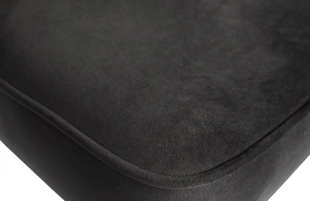 WOOOD Vogue Barstoel Velvet Zwart - afbeelding 3 van 6