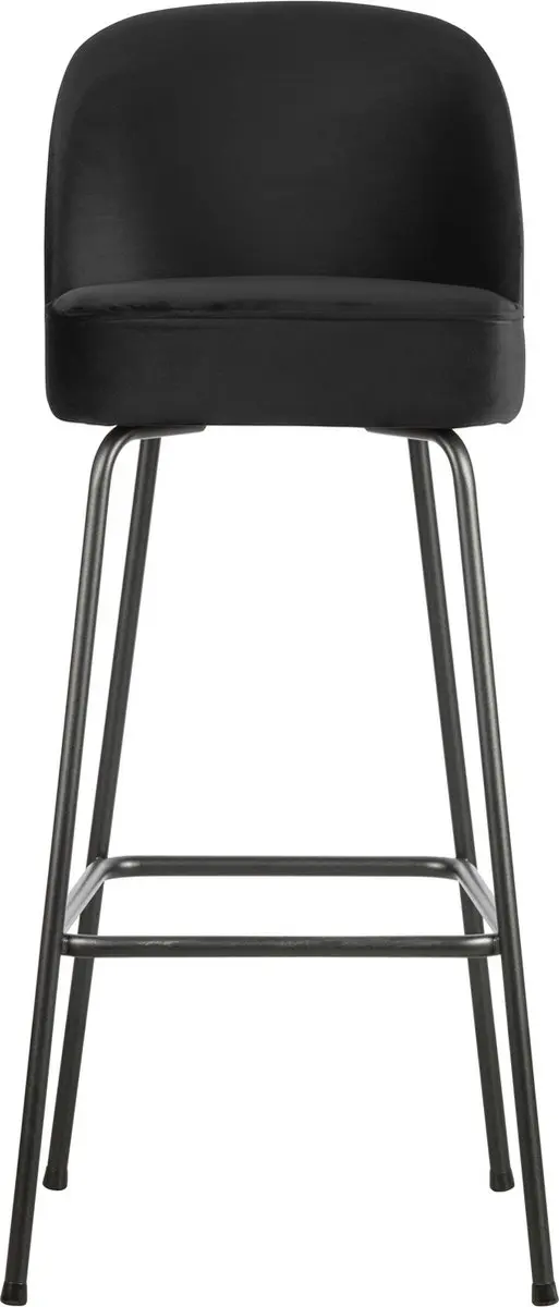 WOOOD Vogue Barstoel Velvet Zwart