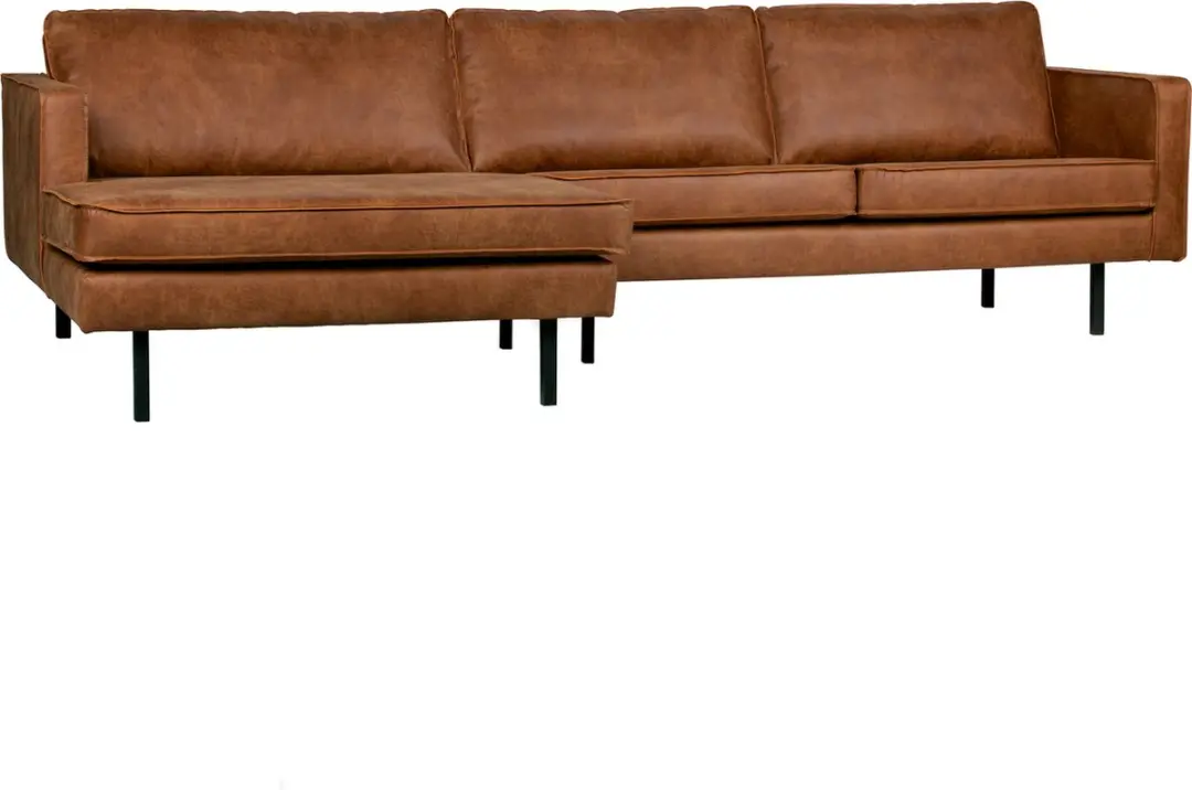 WOOOD Rodeo Chaise Longue Links - Cognac - afbeelding 2 van 6