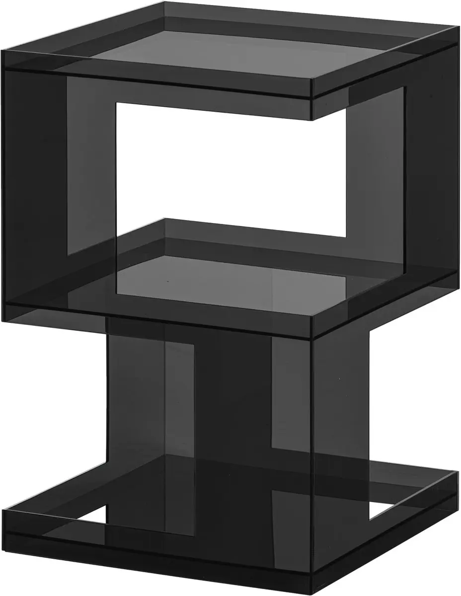 WOOOD Noro Bijzettafel Grijs 60x40x40
