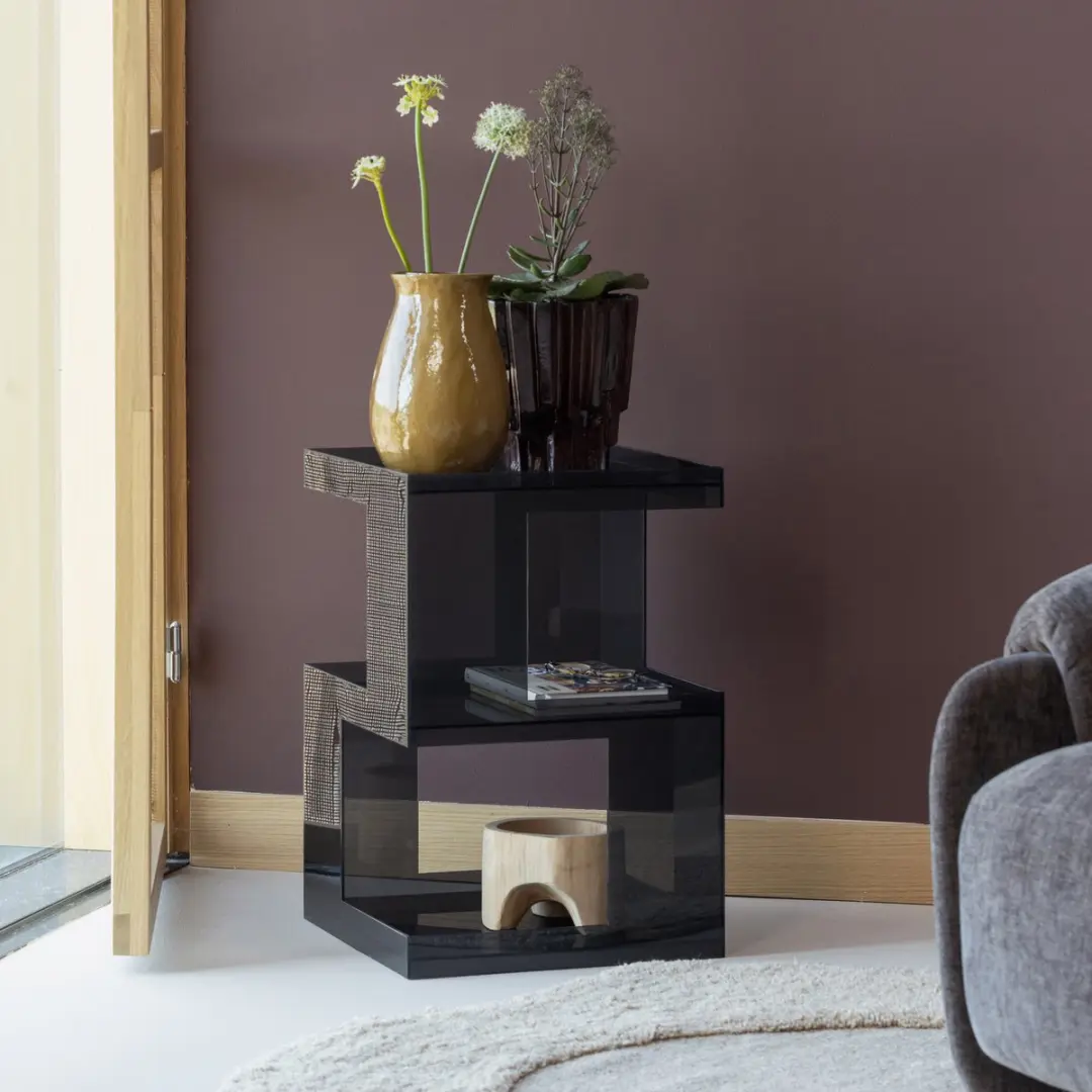 WOOOD Noro Bijzettafel Grijs 60x40x40 - afbeelding 3 van 6