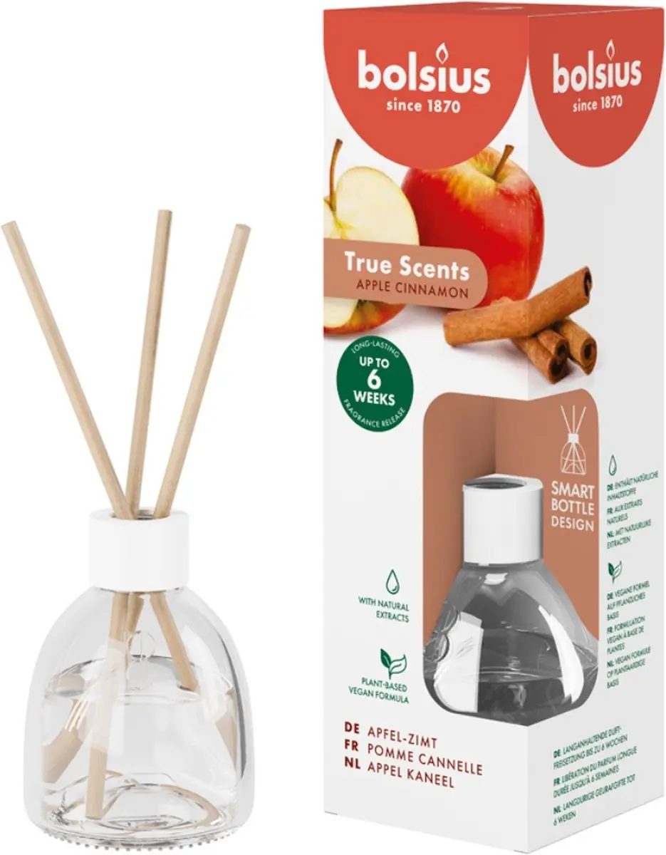 Bolsius True Scents Geurstokjes 60ml - Appel Kaneel - afbeelding 3 van 5
