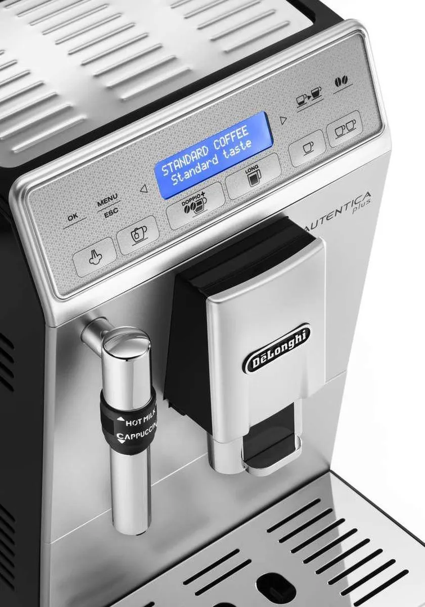 De'Longhi Autentica Plus ETAM29.620.SB Volautomaat Espressomachine - Zilver/Zwart
