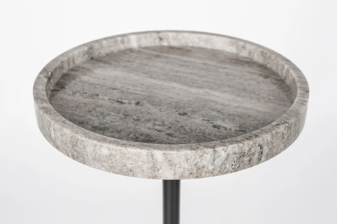 Zuiver Cocktail Bijzettafel Rond 25cm - Grijs - afbeelding 4 van 6