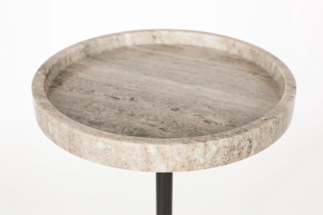 Zuiver Cocktail Bijzettafel Rond 25cm - Grijs - afbeelding 5 van 6