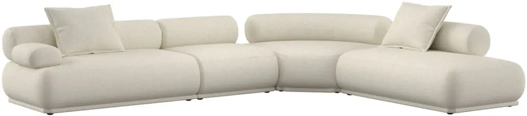 Zuiver Rembrandt 7,5-Zitsbank Links Beige - afbeelding 2 van 5