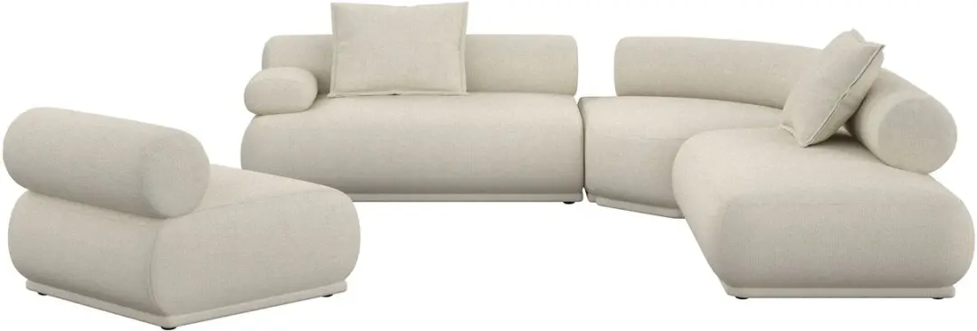 Zuiver Rembrandt 7,5-Zitsbank Links Beige - afbeelding 4 van 5