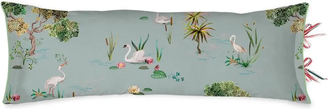 Pip Studio Little Swan Long Sierkussen Grey 30 x 90