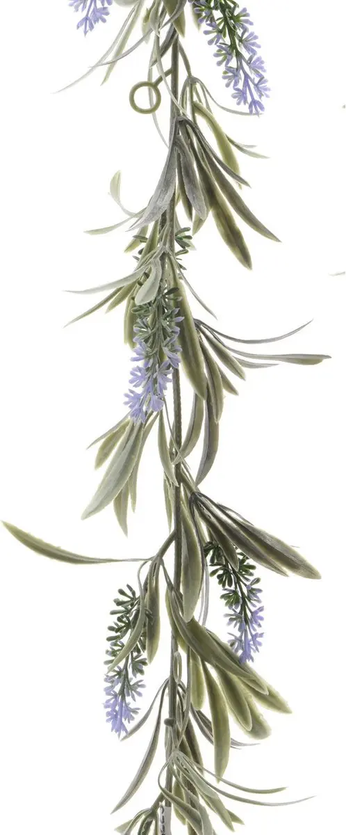 Lichtpaarse lavendel kunsttak kunstplanten slinger 180 cm