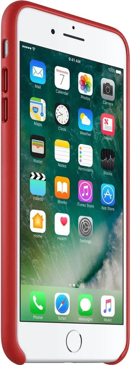 Apple Leren Hoesje iPhone 7/8 Plus - Rood MMYK2ZM/A