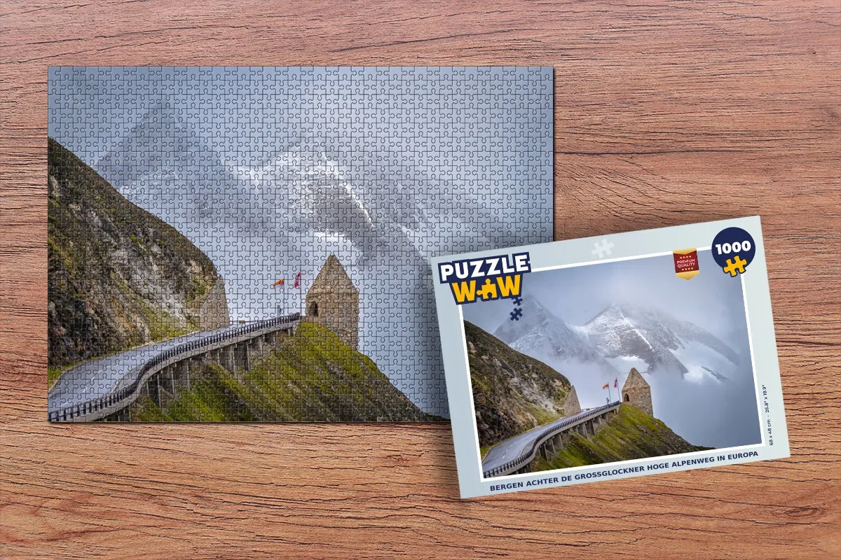 PuzzleWow Bergen achter de Grossglockner Legpuzzel 1000 Stuks - Multicolor