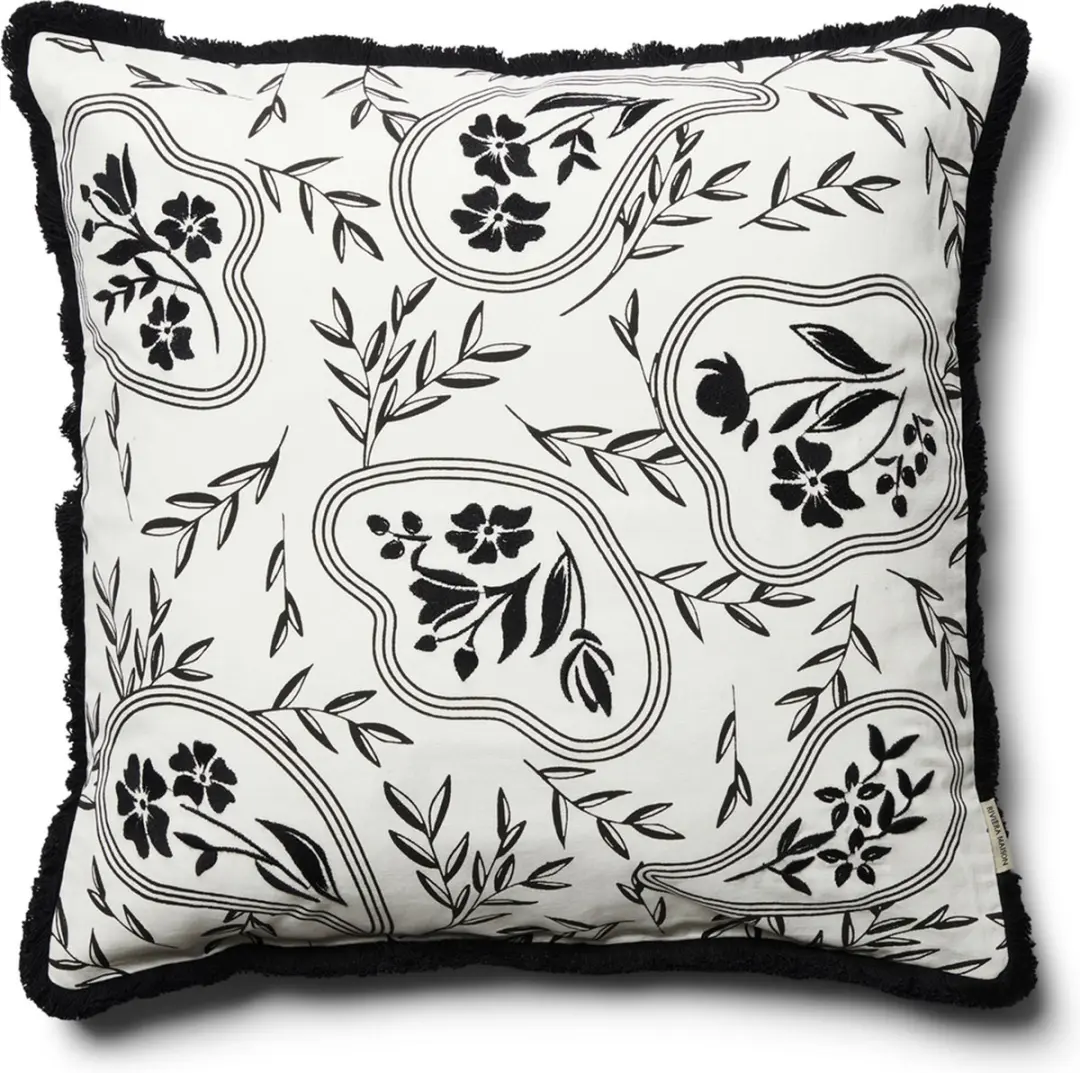Riviera Maison Kussensloop, Kussensloop 50x50, Sierkussen bloemenprint, Sierkuss