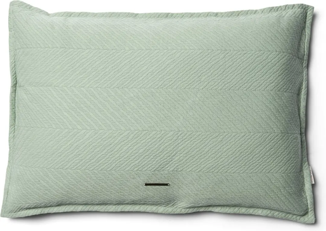Riviera Maison Kussenhoes 65x45 Groen met structuur effen kleur