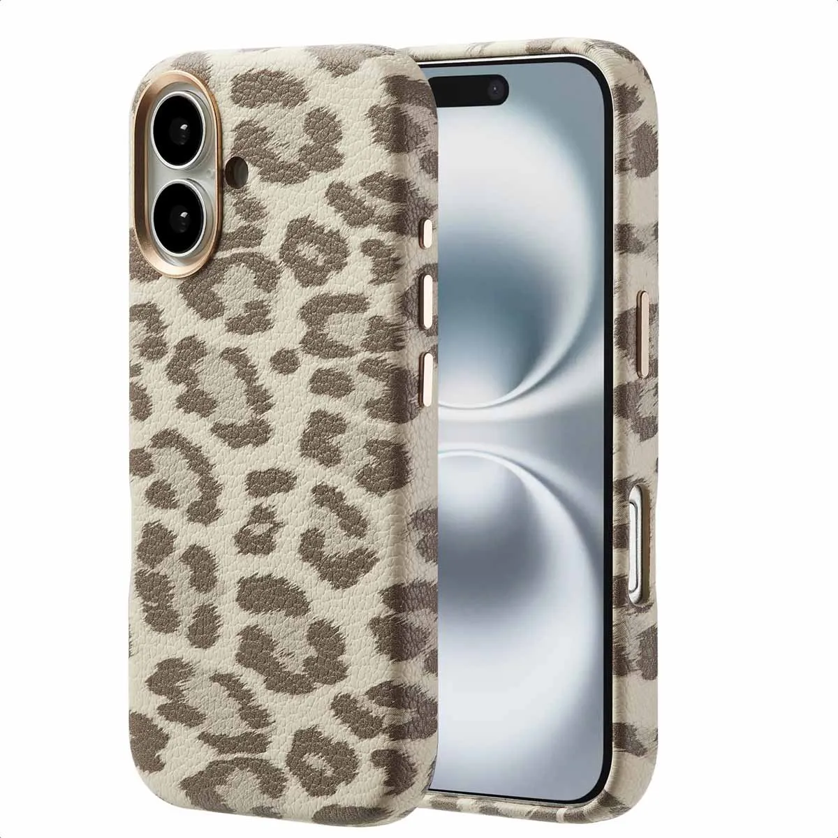 Selencia Hoesje iPhone 16 Sabi Panterprint