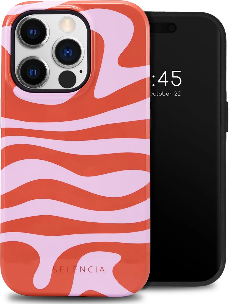 Selencia Hoesje iPhone 14 Pro Dream Swirl Pink