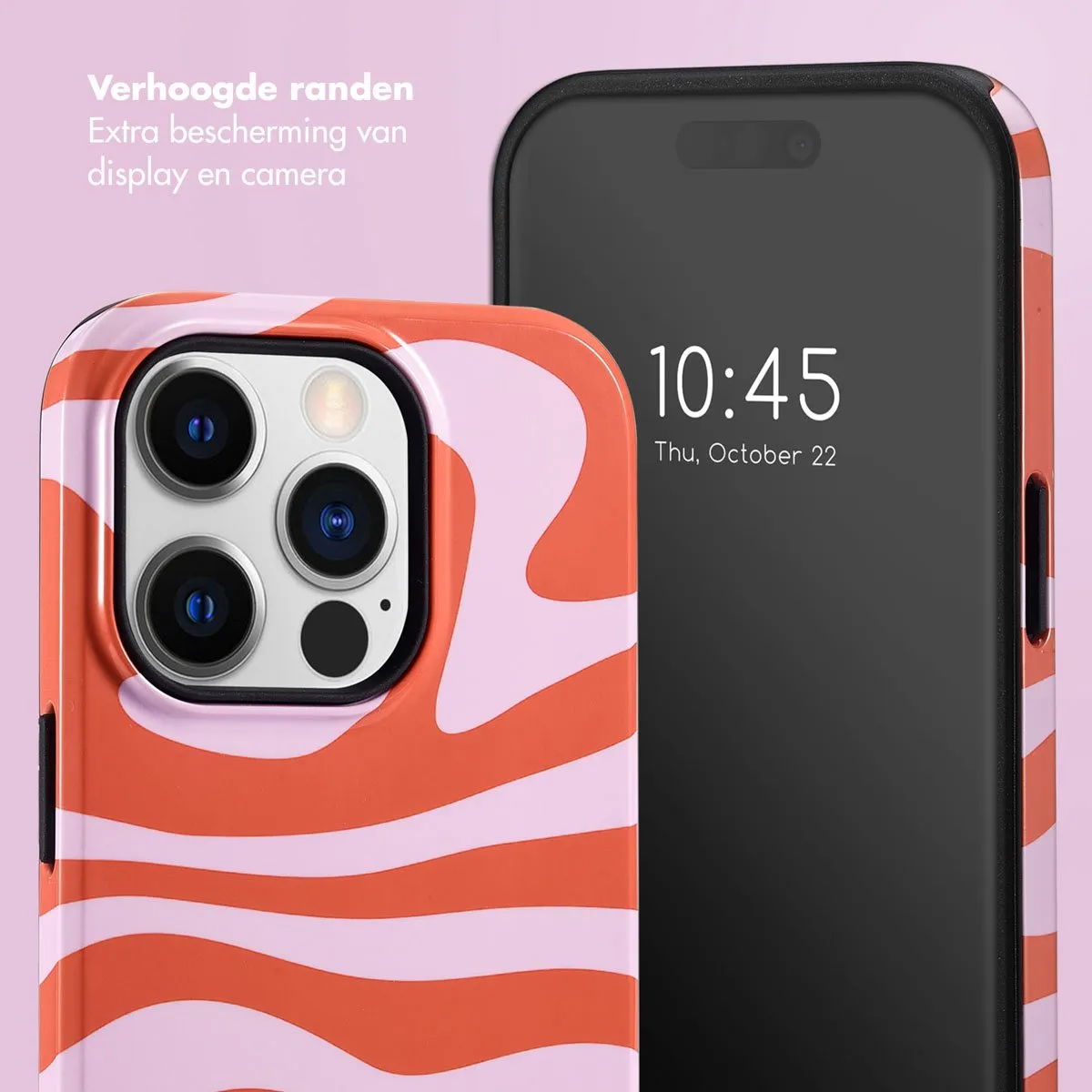 Selencia Hoesje iPhone 14 Pro Dream Swirl Pink