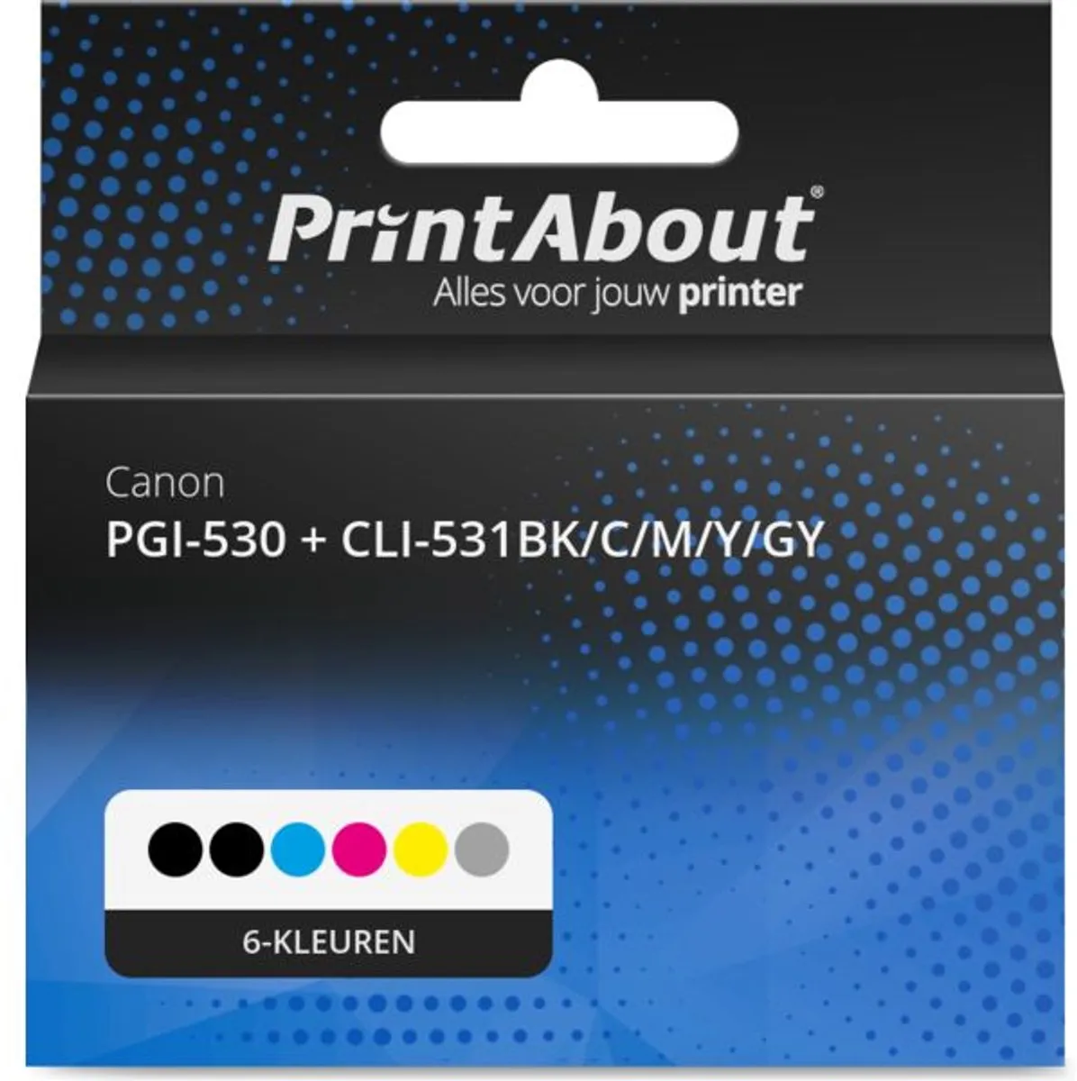 PrintAbout PGI-530 + CLI-531BK/C/M/Y/GY Inktcartridges