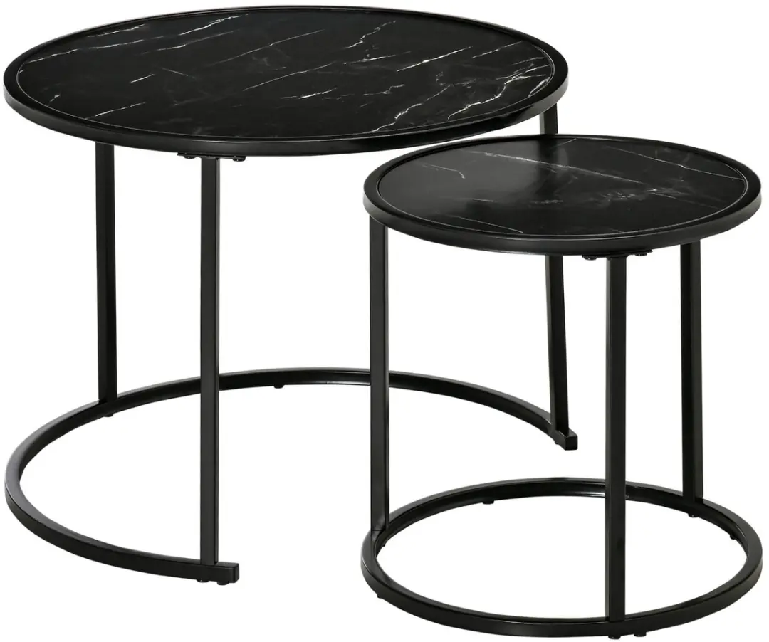 Set Van 2 Ronde Bijzettafels