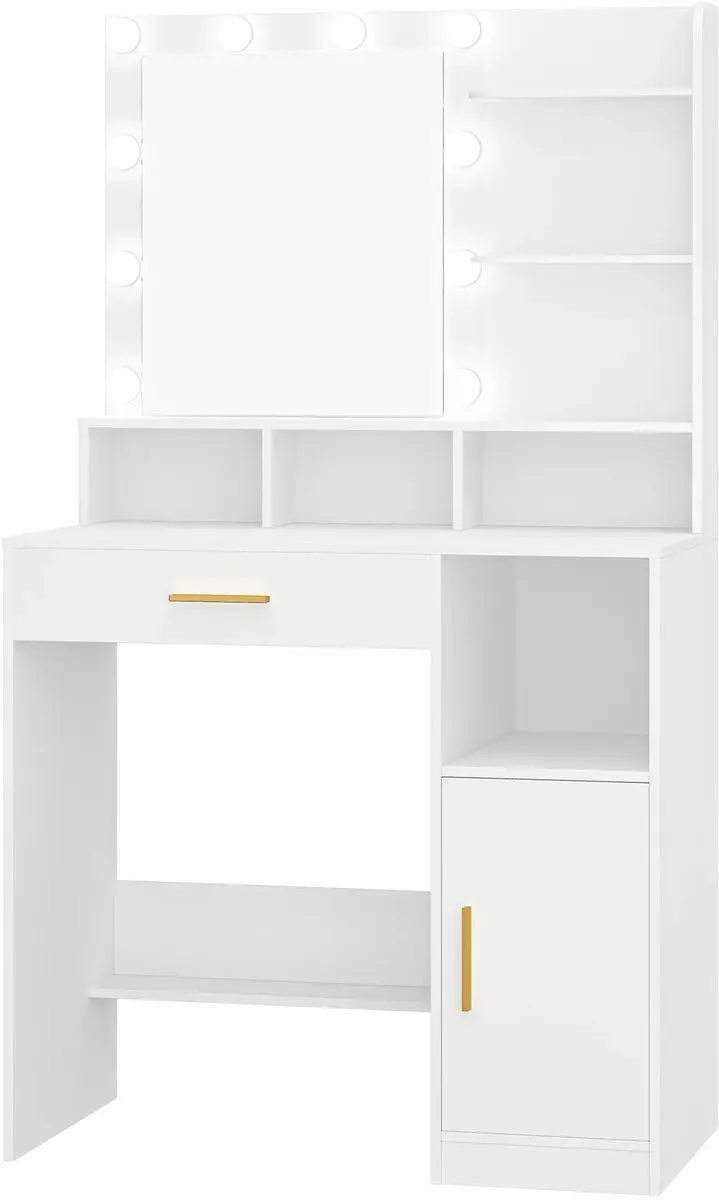 G&G kaptafel met spiegel en verlichting