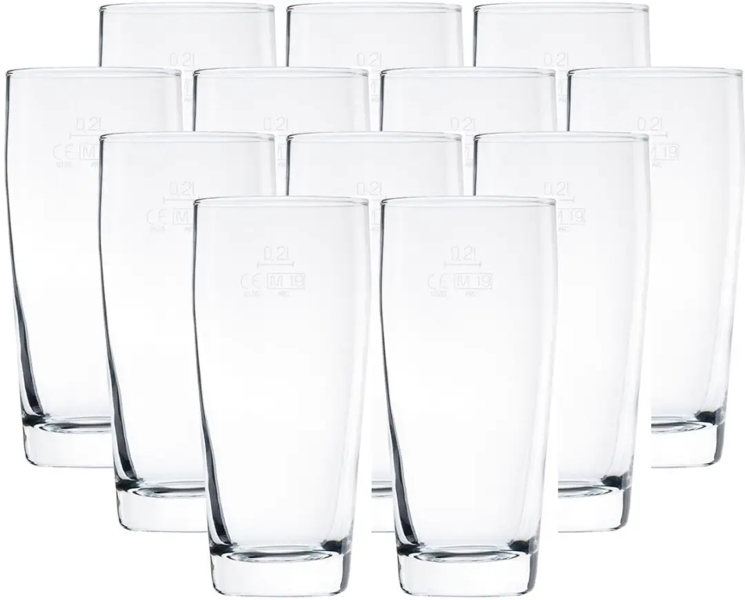 Willi Becher geeicht Willi 0,2 l Set van 12