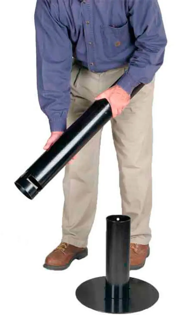 Rubbermaid Smokers' Pole Asbak - Zwart - afbeelding 2 van 6