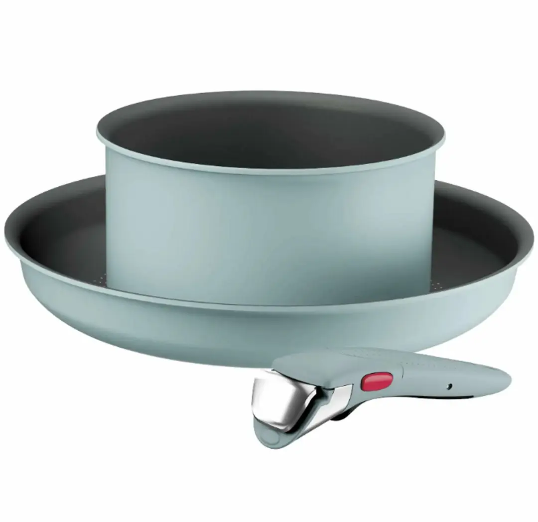 Tefal Ingenio Halo Eucalyptus 3-delige pannenset L8029053