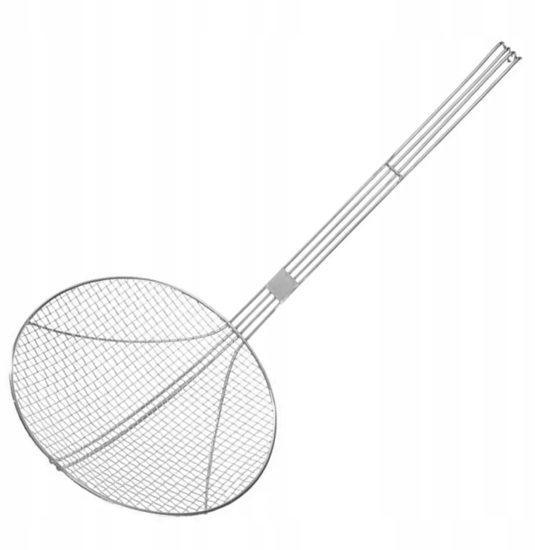 Hendi RVS Zeeflepel 240 mm voor Frituren en Afgieten