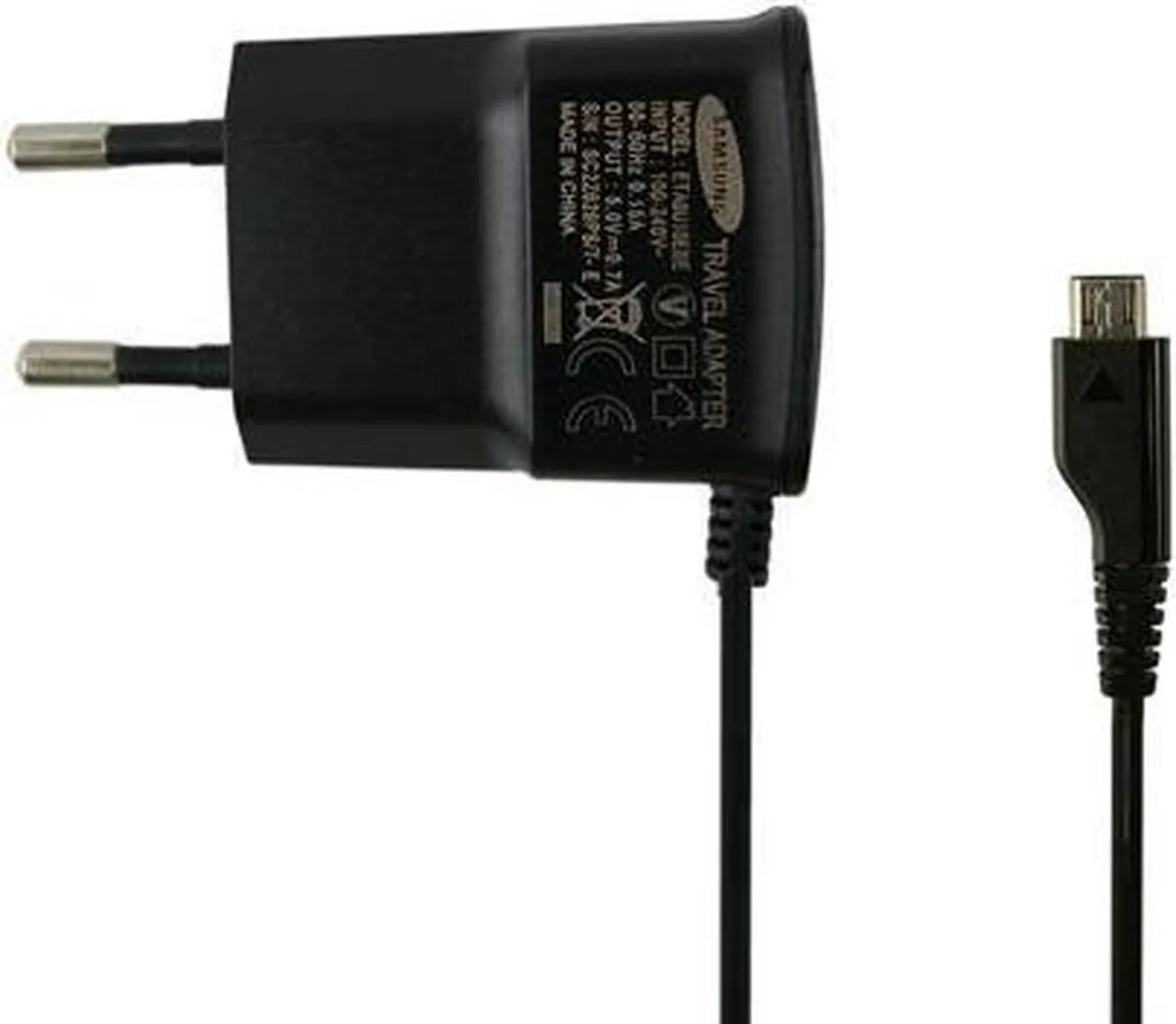 Samsung ETA0U10EBE Micro USB Oplader - Zwart