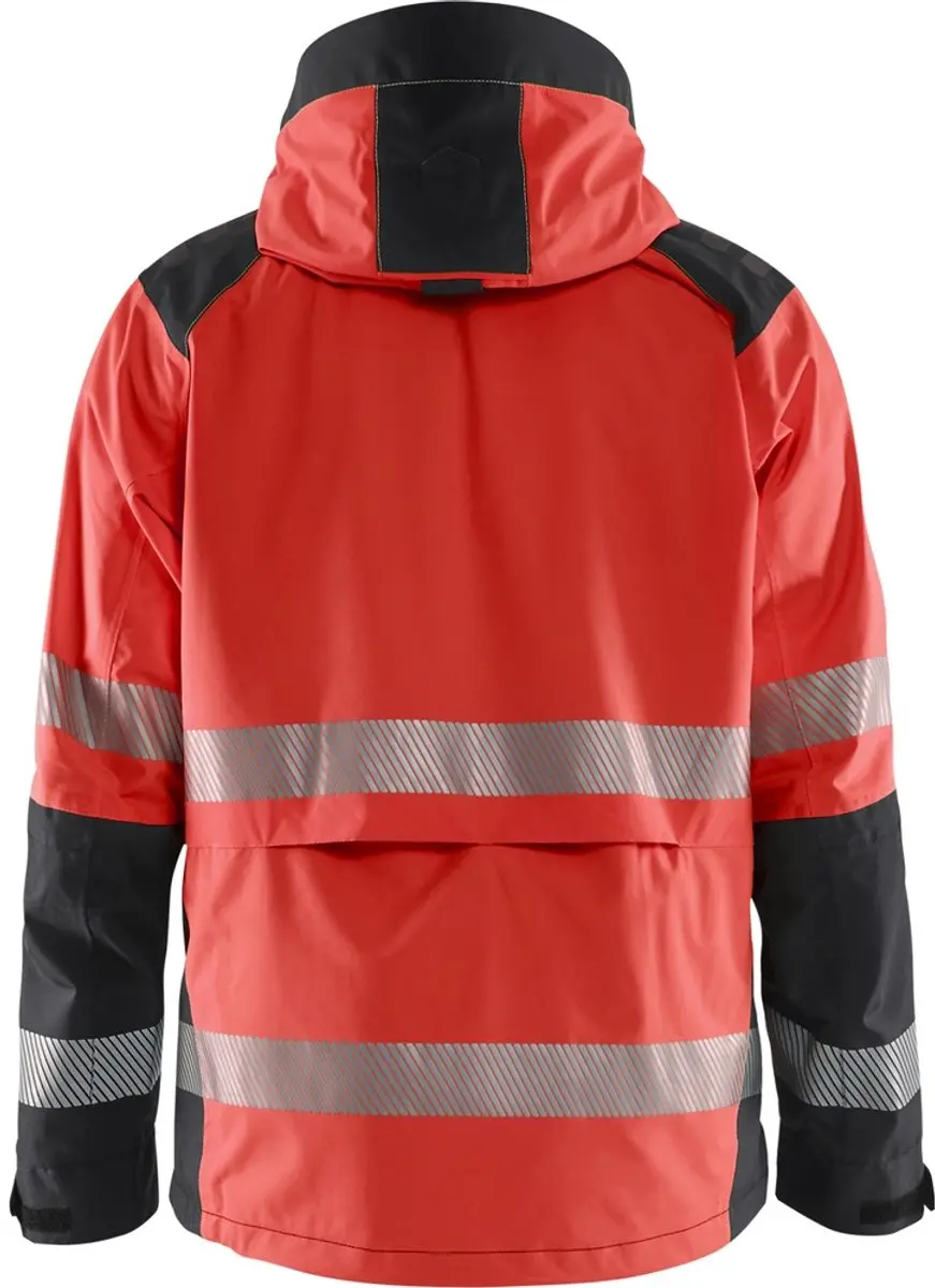 Blåkläder 4435 Shelljack High Vis Werkjas - Rood/Zwart XXL - afbeelding 2 van 3