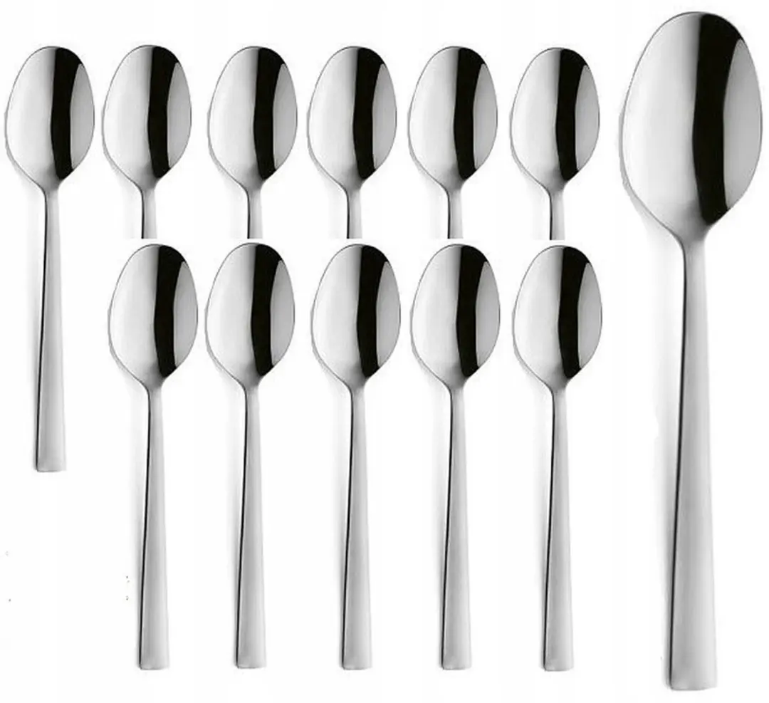 Amefa Padova: 12-delige set elegante roestvrijstalen tafel Lepels