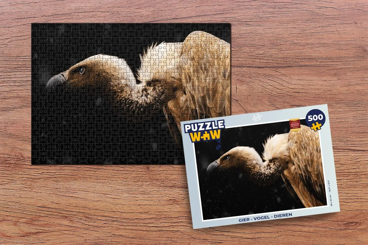 PuzzleWow Vogel Legpuzzel 500 Stuks - Multicolor