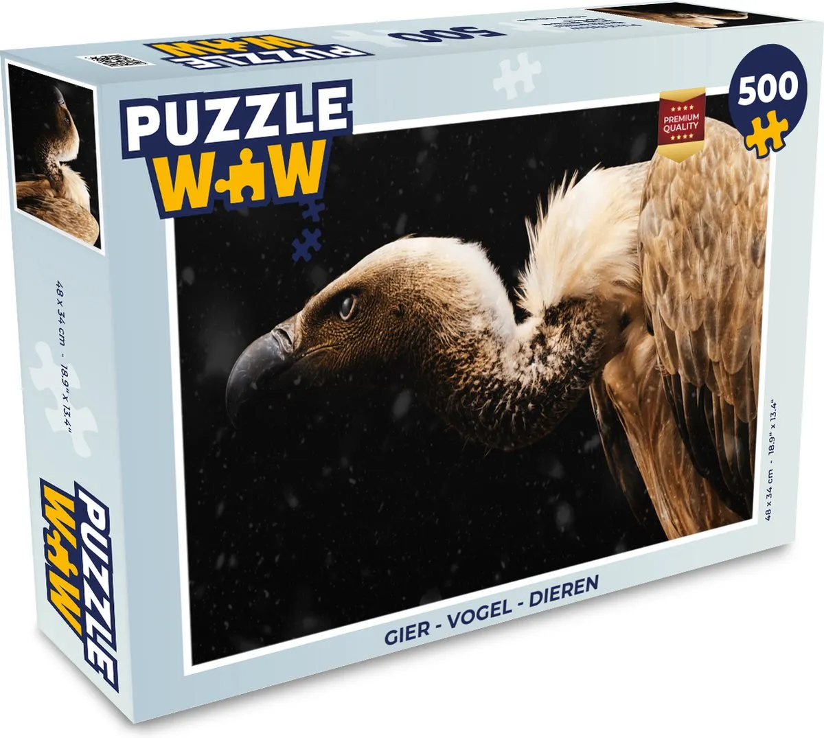PuzzleWow Vogel Legpuzzel 500 Stuks - Multicolor