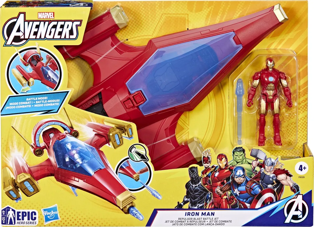 Marvel Avengers Iron Man Speelgoedschip F93295L0 - Multicolor