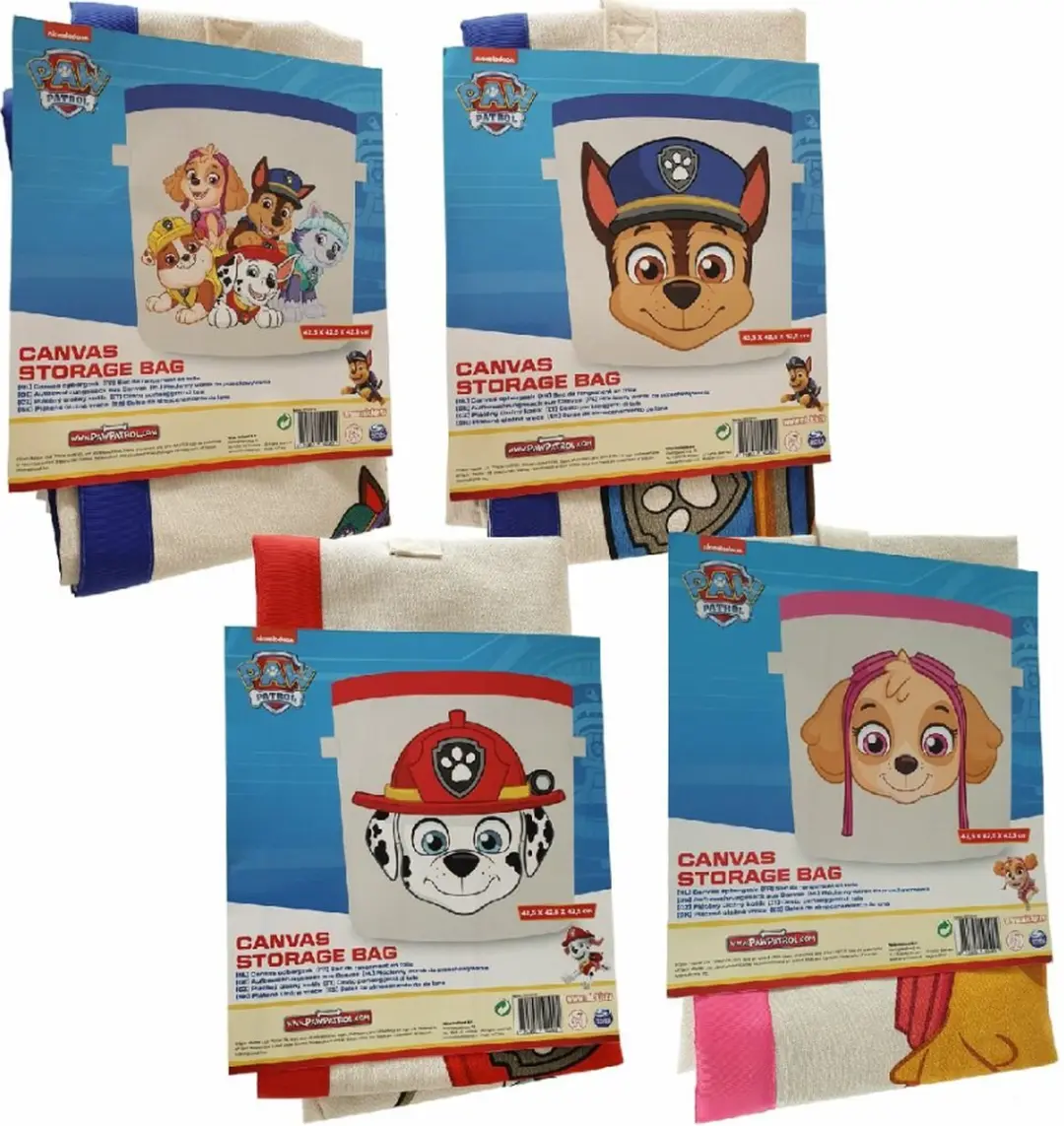 paw patrol canvas opbergzak