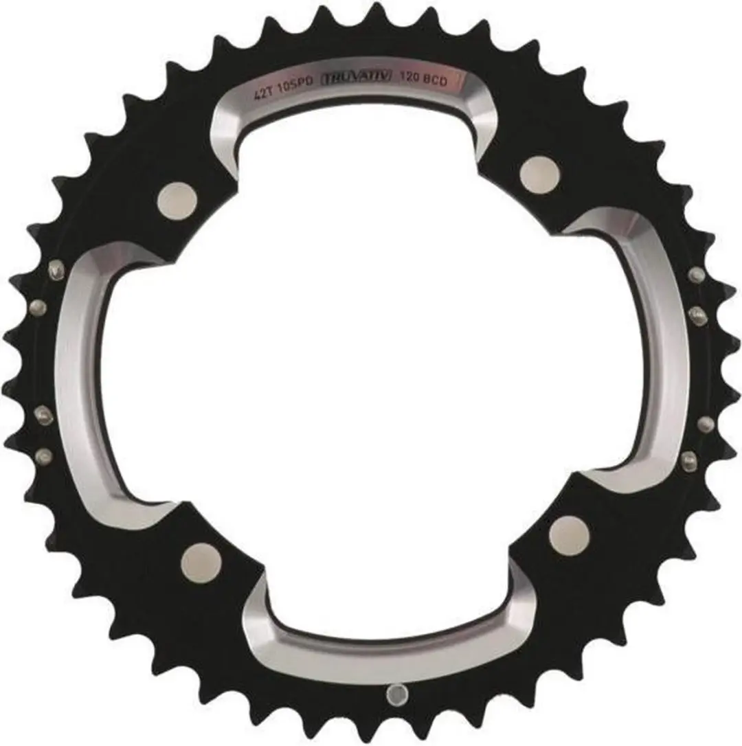 SRAM MTB Chainring 120mm BCD 10-speed BB30 S-Pin, matte black Uitvoering 42T