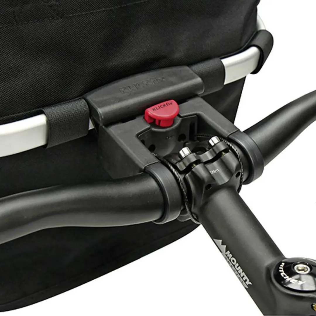 KLICKfix Reisenthel Bikebasket Oval S Stuurtas 12L - Zwart - afbeelding 4 van 6