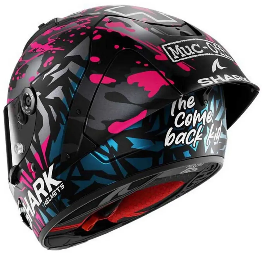 Shark Aeron GP FIM 2 Replica Redding Carbon Helm L - Black/Violet - afbeelding 2 van 6