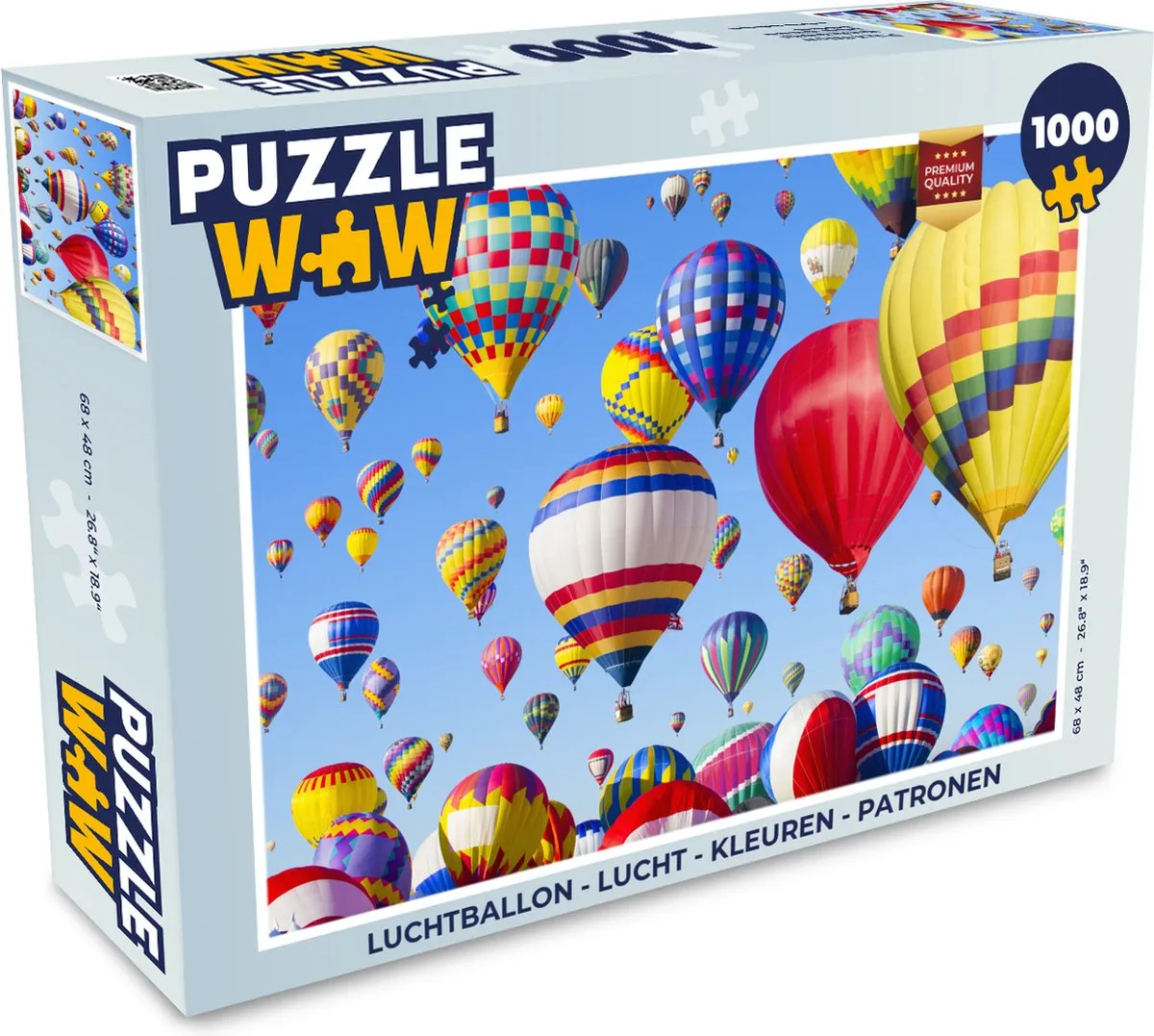 PuzzleWow Luchtballon Legpuzzel 1000 Stuks