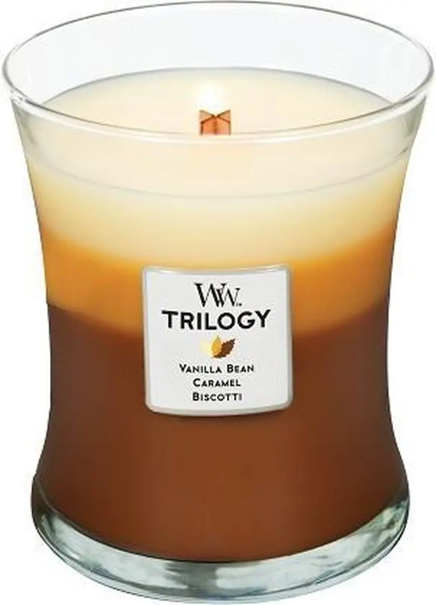 Woodwick Hourglass Trilogy Medium Geurkaars